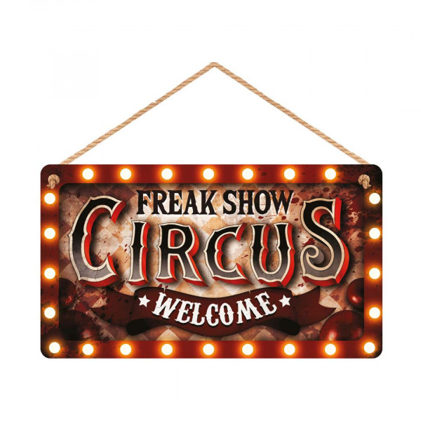 Hängeschild Freak Show Circus Welcome 06329