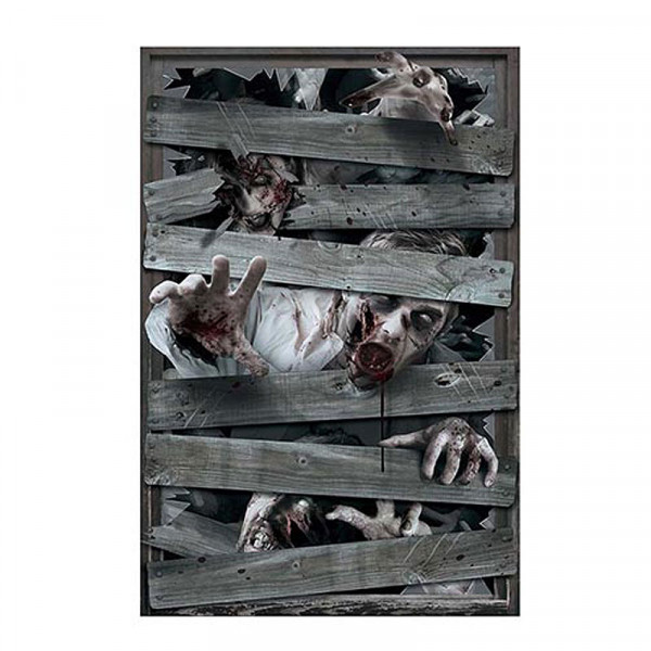 Halloween Dekobild Zombie Fenster 06341