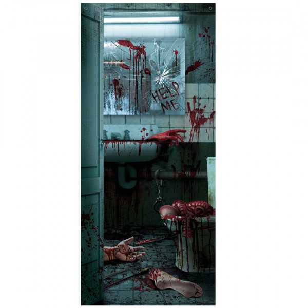 Türposter Horror Badezimmer 03614