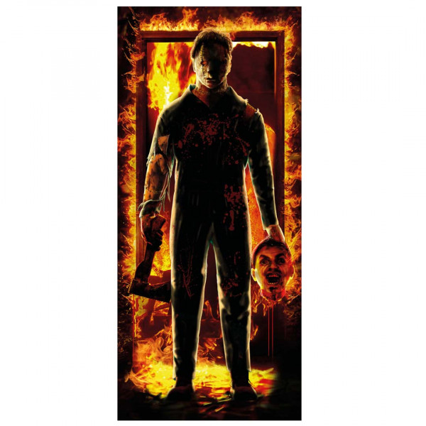 Halloween Poster Axtkiller mit Kopf 06313