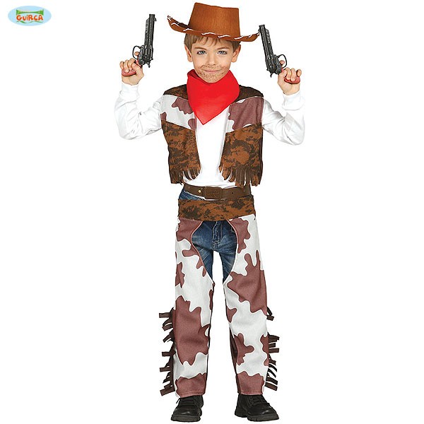 Karnevalskostüm Cowboy Kinder 5-6 Jahre Westernheld Fasching